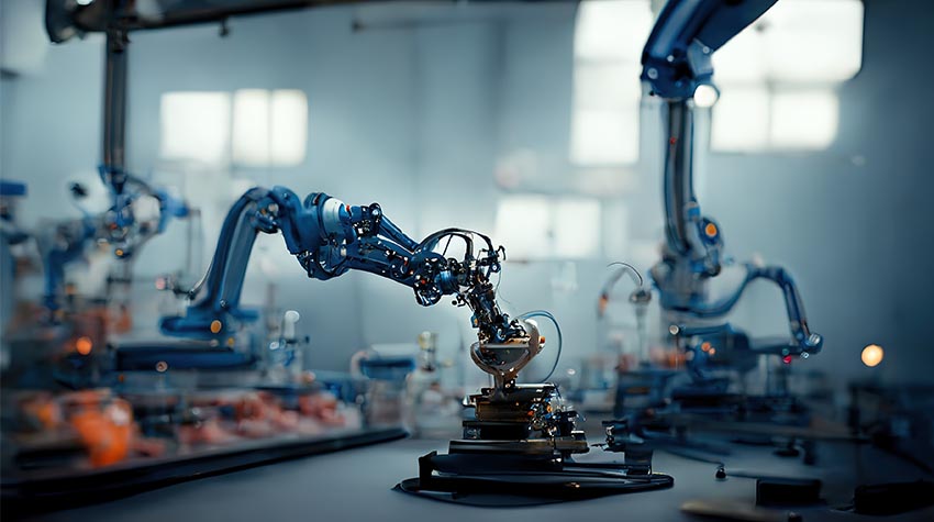 Die Industrialisierung, als Maschinen zur Automatisierung zum ersten Mal eingeführt wurden, war der Ort, a dem sich die Cybernation entwickelte. © Adobe Stock, Zaleman